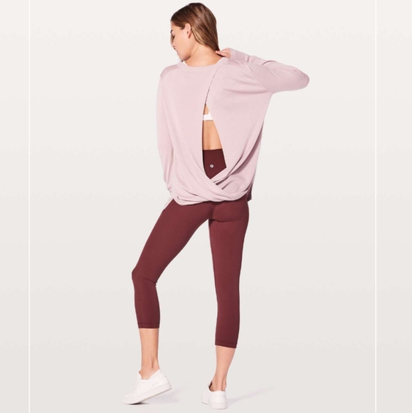 Lululemon Bring It Backbend Light Gray Blend Cashmere Sweater - Picture 6 of 14